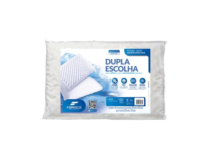 Travesseiro de Espuma Dupla Escolha Fibrasca
