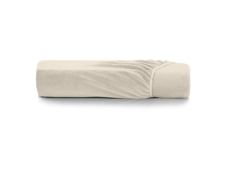 Lençol com Elástico Solteiro Altenburg Blend Plush - Bege