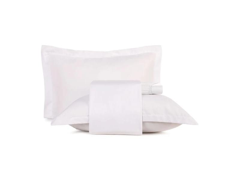 Jogo Cama Queen 3 peças Altenburg Toque Acetinado Branco