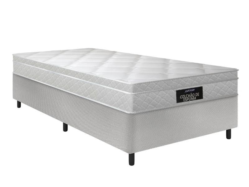 Conjunto Box de Espuma Confort Luxo Soft Malha Gazin